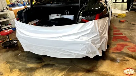 [자동차 랩핑]BMW 420i 사틴 화이트 전체랩핑  [부천랩핑] / 부천, 광명, 시흥