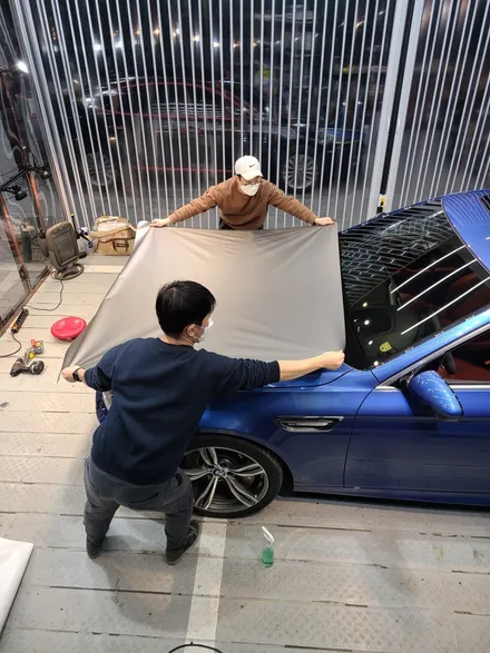 BMW F10 M5 전체랩핑 3M M230 무광 그레이 알루미늄 / 부천시 원미구 상동