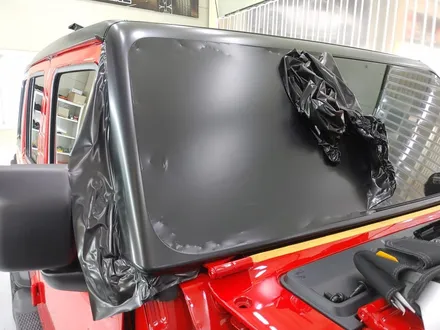 [일산 래핑] JEEP 랭글러 루비콘 루프스킨 사틴블랙 포인트랩핑 시공기! / 부천시 원미구 상동