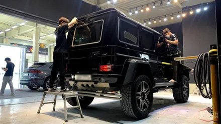 [일산 광택] 벤츠 G바겐 G500 4x4 광택+유리막코팅 시공! / 부천시 원미구 상동