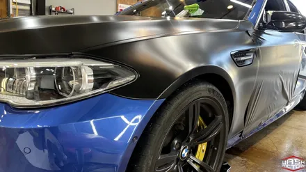 [자동차 랩핑] BMW F10 M5 사틴 블랙 전체랩핑 [부천 랩핑] / 부천, 광명, 시흥
