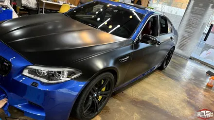 [자동차 랩핑] BMW F10 M5 사틴 블랙 전체랩핑 [부천 랩핑] / 부천, 광명, 시흥
