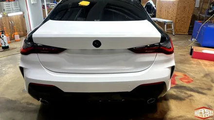 [자동차 랩핑]BMW 420i 사틴 화이트 전체랩핑  [부천랩핑] / 부천, 광명, 시흥