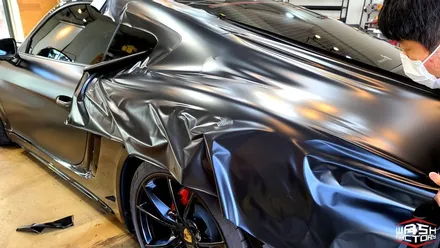 [포르쉐 랩핑] 718 카이맨 GTS 사틴블랙 전체랩핑! [부천 랩핑] / 부천시 원미구 상동