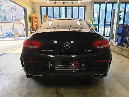 벤츠 C63 AMG 쿠페 다크그린 펄 전체랩핑 시공, 전주 뿌리는랩핑 전문점 전주 더제이 / 전주시 완산구 평화동