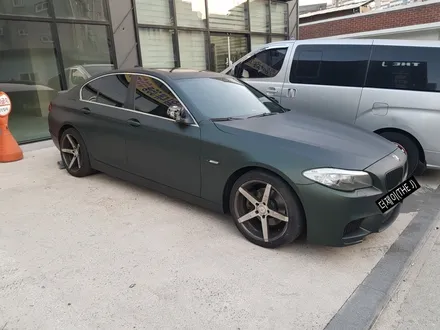 전주 군산 익산 BMW 5시리즈 F10 무광 그린 카멜레온 전체랩핑/ 전주 플라스틱딥 더제이(THE J) / 전주시 완산구 평화동