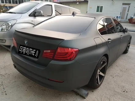 전주 군산 익산 BMW 5시리즈 F10 무광 그린 카멜레온 전체랩핑/ 전주 플라스틱딥 더제이(THE J) / 전주시 완산구 평화동
