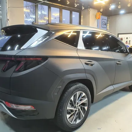 광주랩핑 위랩스 <투싼 NX4 매트블랙 전체랩핑> / 북구 신용동