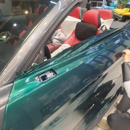 미국 감성 뿜뿜 머스탱 제트 그린 전체랩핑! / 북구 신용동