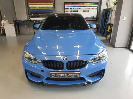 광주랩핑샵 위랩스 <BMW M4 사틴블랙 전체랩핑> / 북구 신용동