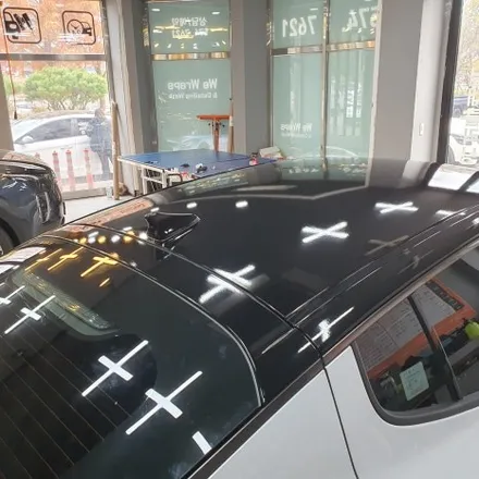 스팅어 투톤랩핑 블랙&화이트 블랙 루프스킨 ! 광주랩핑 ! / 북구 신용동