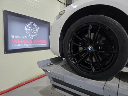 [제천휠도색 휠복원] BMW 320D 블랙유광 작업 / 원주, 강릉