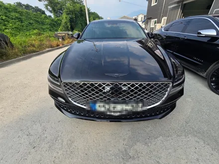 [제천휠도색 제천휠복원] 그릴도색 제네시스 G80 블랙패키지 블랙유광 휠도색! / 원주, 강릉
