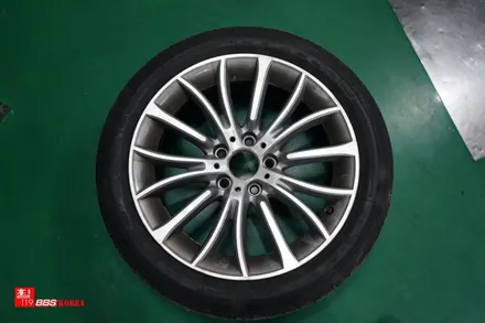 BMW 5시리즈 다이아컷팅 휠수리 복원 휠119 전문공장 / 서울 강남