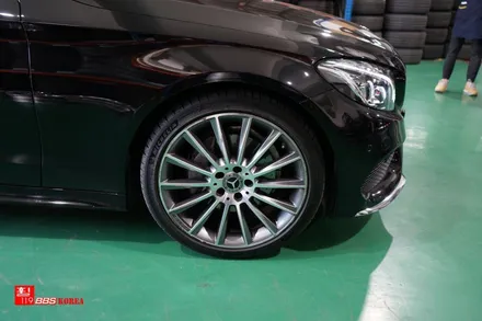 휠도색 벤츠 C쿠페 AMG 19인치휠 검정유광 휠119 / 서울 강남