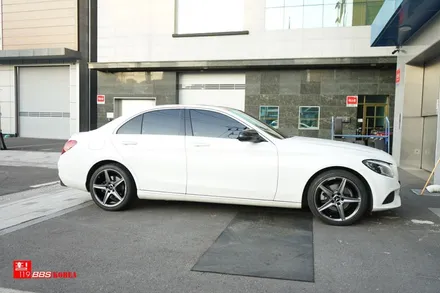 벤츠 C250 18인치휠 고스트크롬 휠도색 장착 휠119 / 서울 강남