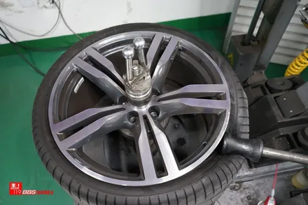 bmw gt 640 검정유광 휠도색 휠119 / 서울 강남