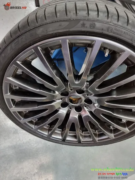 bmw7 휠도색 고스트크롬2 휠119 / 강남 송파 서초 판교 분당