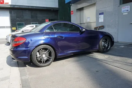 벤츠 SLK AMG휠 잘못된 휠도색 고스트크롬2 재도색 휠119 / 서울 강남