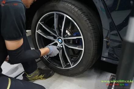 휠복원 BMW5시리즈 다이아컷팅 휠119 / 강남 송파 서초 판교 분당