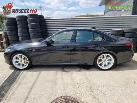bmw m5 잘못된 휠 도색 박리 후 화이트 휠 도색 / 서울 강남