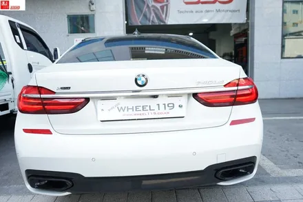 bmw740 다이아컷팅 2톤 커스텀 휠수리 휠119 / 서울 강남