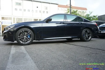BMW7 휠도장 고스트크롬2 및 캘리퍼도색 휠119 / 강남 송파 서초 판교 분당