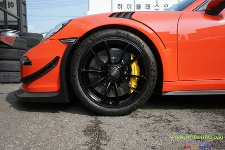 포르쉐 GT3 휠 도장 얼룩 박리후 재도색 휠119 / 강남 송파 서초 판교 분당