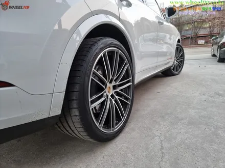 포르쉐 카이엔 휠복원 22인치 다이아컷팅 휠119 / 강남 송파 서초 판교 분당