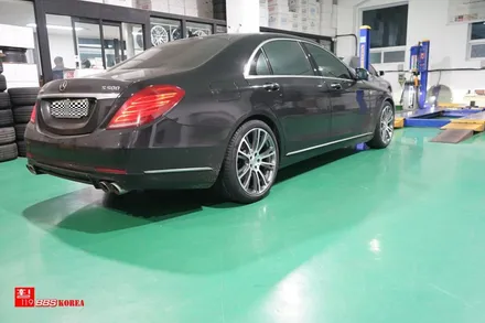 벤츠S500 20인치휠 브라부스 다이아컷팅 휠수리 휠119 / 서울 강남