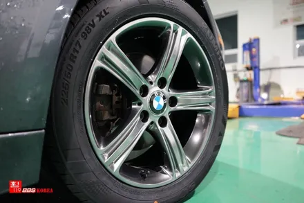 BMW320 잘못된 휠도색 재도색 휠119 / 서울 강남
