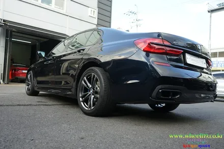 BMW7 휠도장 고스트크롬2 및 캘리퍼도색 휠119 / 강남 송파 서초 판교 분당
