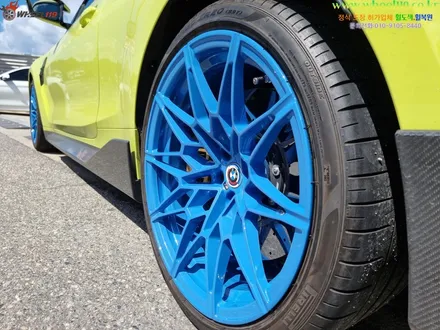 bmw m3 휠도색 블루 색상 성동구 휠도색 명가 휠119 / 강남 송파 서초 판교 분당