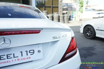 벤츠 SLC 검정유광 휠도색 장착 휠119 / 서울 강남