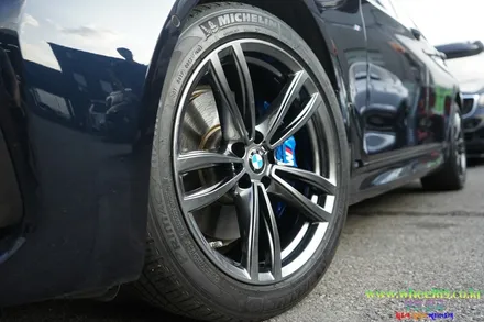 BMW7 휠도장 고스트크롬2 및 캘리퍼도색 휠119 / 강남 송파 서초 판교 분당