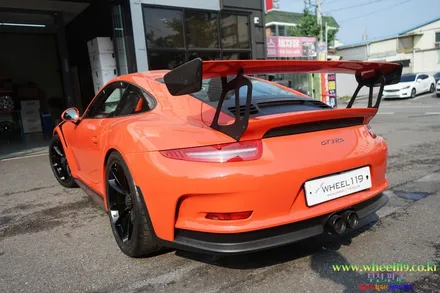 포르쉐 GT3 휠 도장 얼룩 박리후 재도색 휠119 / 강남 송파 서초 판교 분당