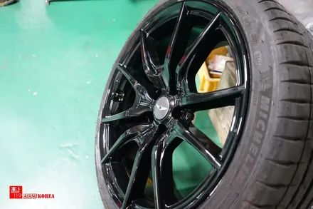제네시스 G70 19인치휠 검정유광 휠도색 휠119 / 서울 강남
