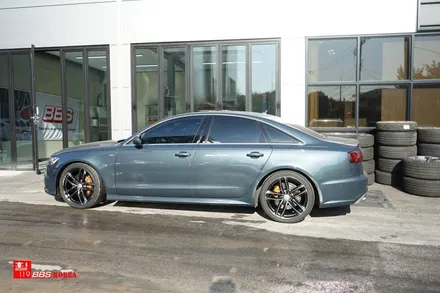 audi a6 20인치휠 고스트크롬 휠도색 장착 휠119 / 서울 강남
