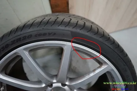 벤츠 SL 잘못된 휠도색 재도색 휠119 / 서울 강남