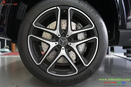 벤츠 휠도색 GLE 휠색상 블랙유광 21인치휠 / 강남 송파 서초 판교 분당