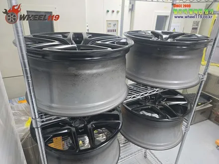 벤츠 G바겐 멧블랙 휠 도색 전문 휠119 / 서울 강남