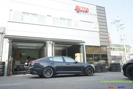 스팅어 휠도색 후기 고스트크롬2 휠119 / 강남 송파 서초 판교 분당