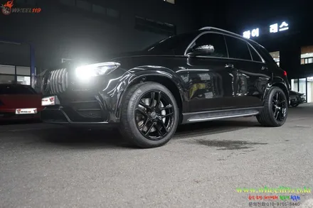 벤츠 휠도색 GLE 휠색상 블랙유광 21인치휠 / 강남 송파 서초 판교 분당