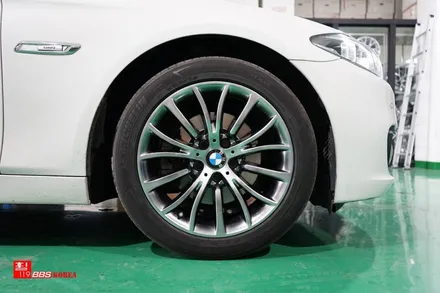 bmw520 18인치휠 고스트크롬 휠도색 개발업체 휠119 / 서울 강남