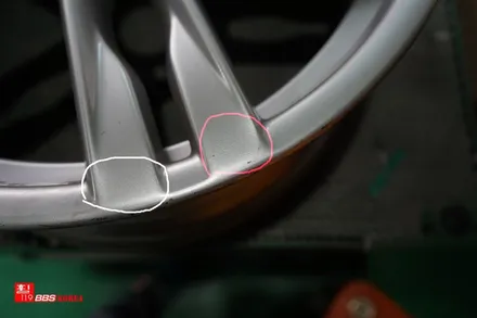 bmw640 잘못된 휠도색 박리후 재도색 휠119 / 서울 강남