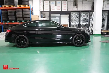 휠도색 벤츠 C쿠페 AMG 19인치휠 검정유광 휠119 / 서울 강남
