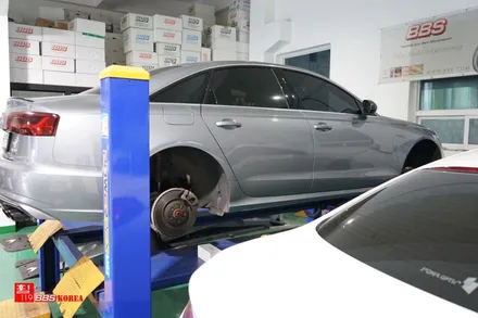 아우디 A6 19인치휠 BBS휠 SX 장착 휠119 / 서울 강남