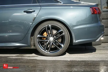 audi a6 20인치휠 고스트크롬 휠도색 장착 휠119 / 서울 강남