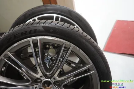 BMW750 잘못된 휠수리 휠119에서 재도색 / 서울 강남