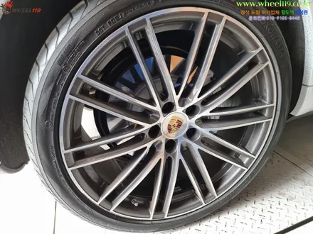 포르쉐 카이엔 휠복원 22인치 다이아컷팅 휠119 / 강남 송파 서초 판교 분당